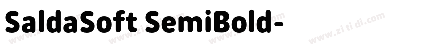 SaldaSoft SemiBold字体转换